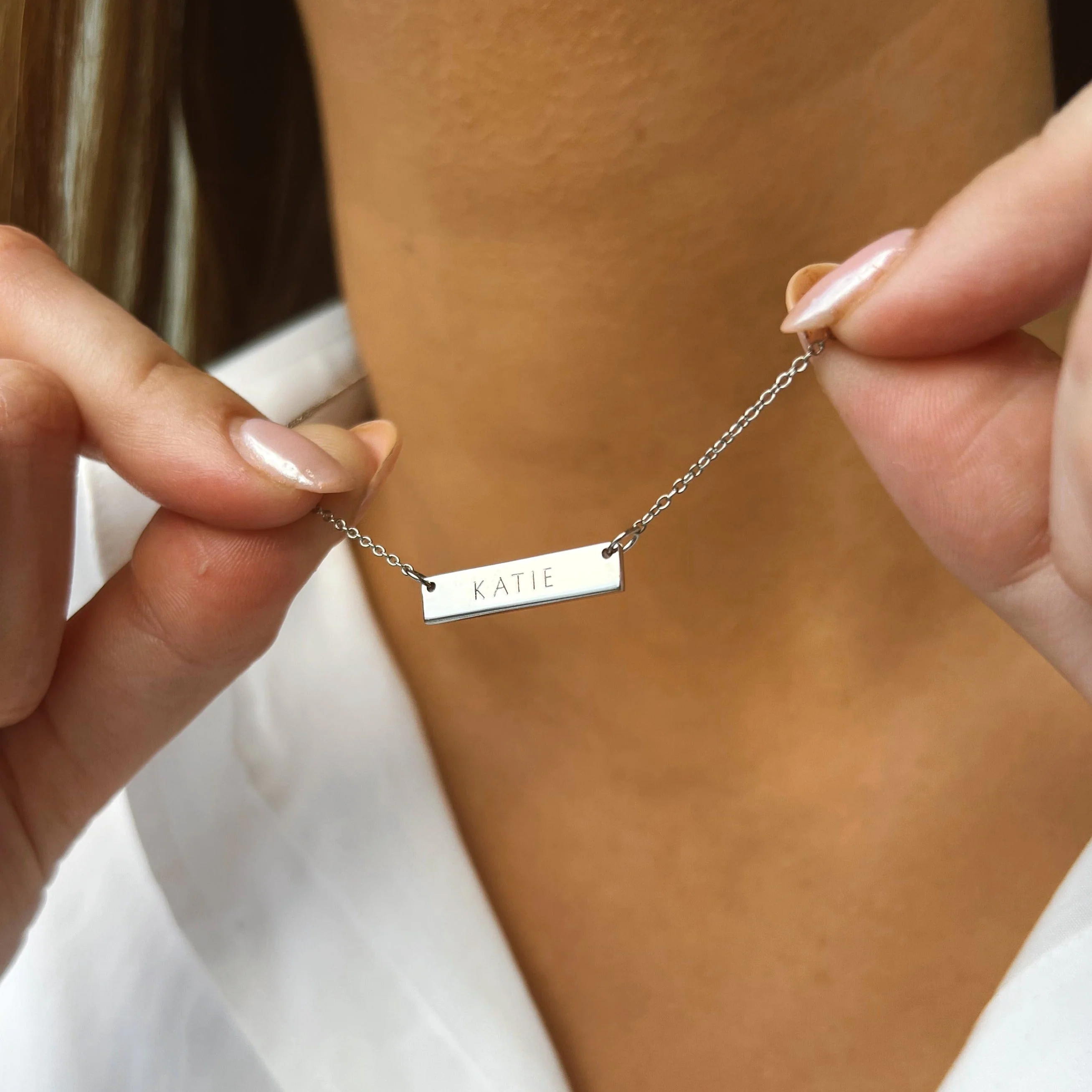 2cm Precious Letter Bar in Sterling Silver - Image 4