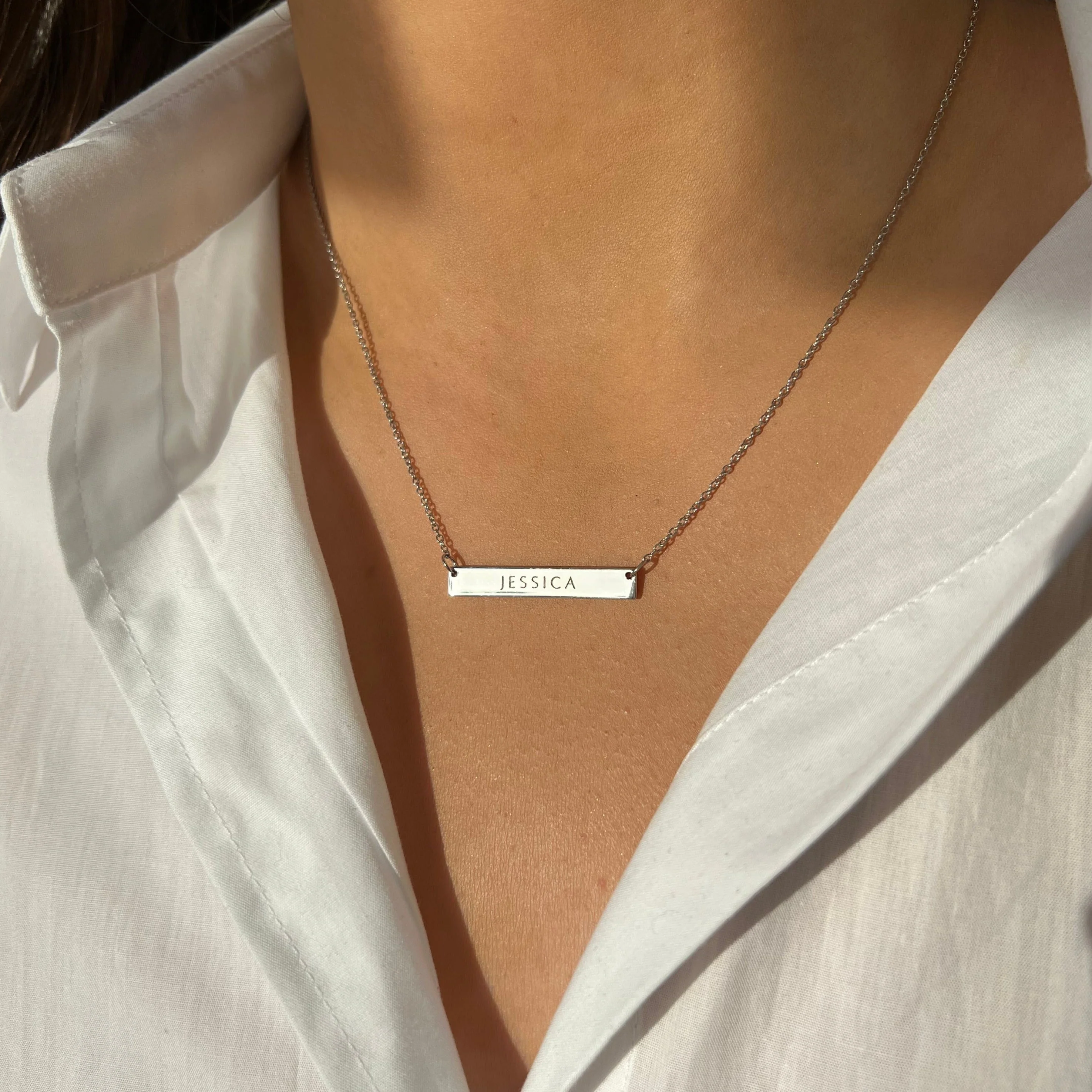 3cm Precious Letter Bar in Sterling Silver - Image 3