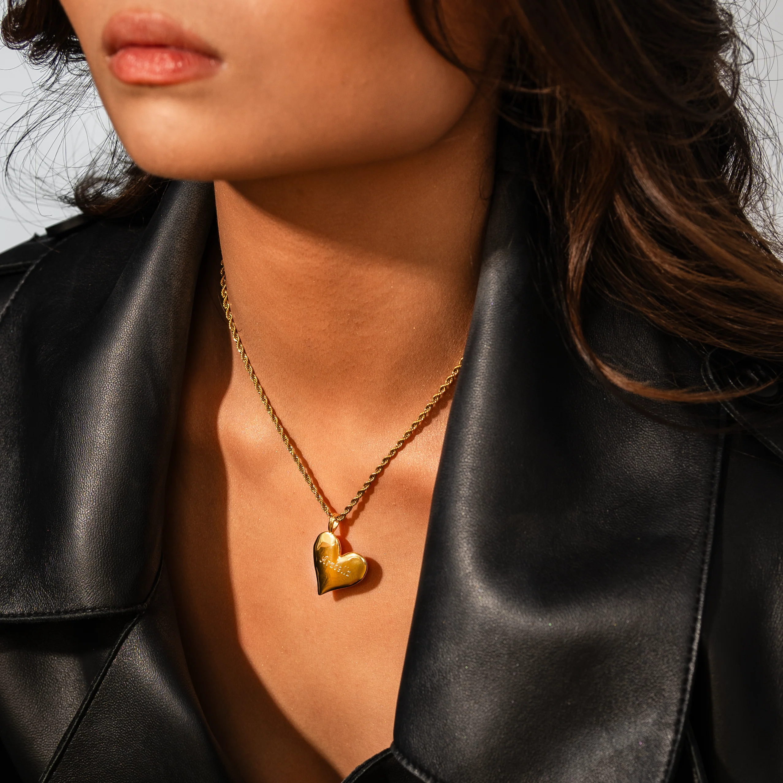 Amore Pendant Necklace & Allure Hoop Earrings - Image 3