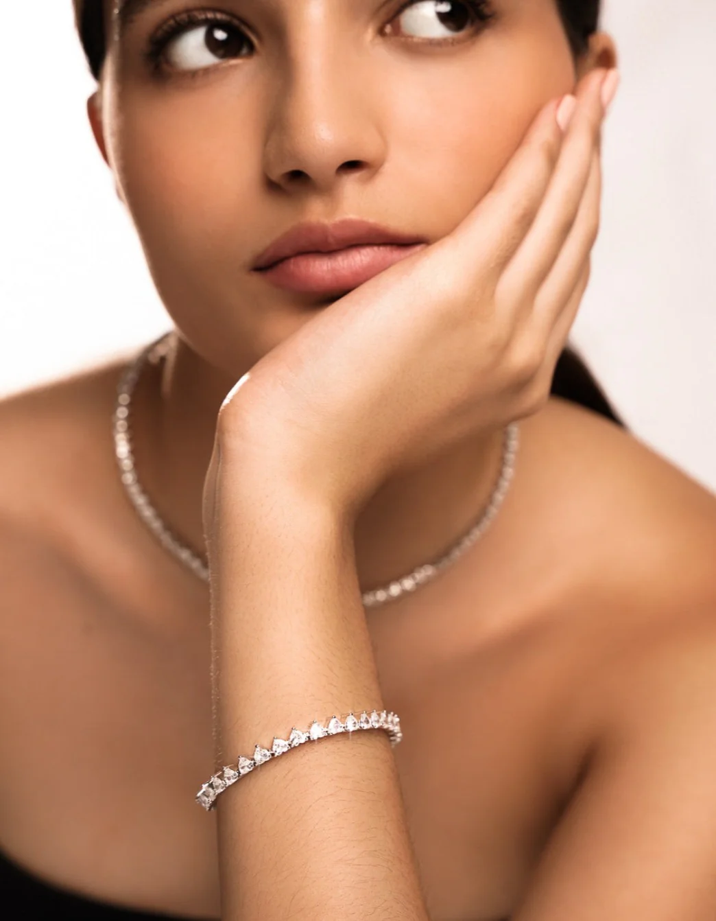 Amore Tennis Bracelet In Silver - Image 4